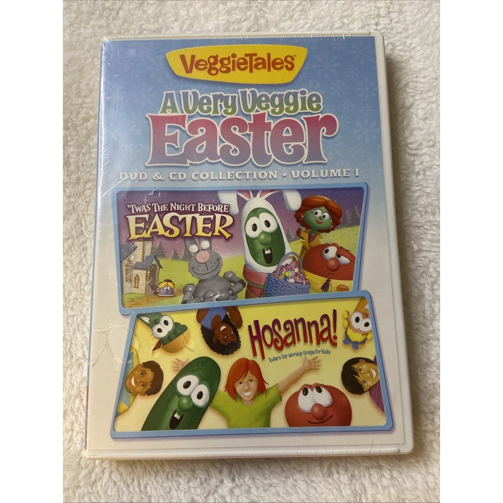 A Very Veggie Easter Dvd CD Vol 1 Twas the Night Before Easter Hosanna‎ NIP New